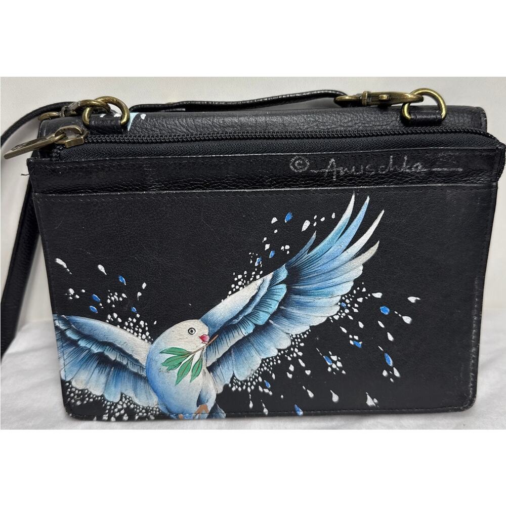 Anuschka Handpainted Leather Crossbody Organizer - Picture 4 of 13